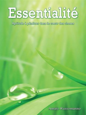 cover image of Essentialité